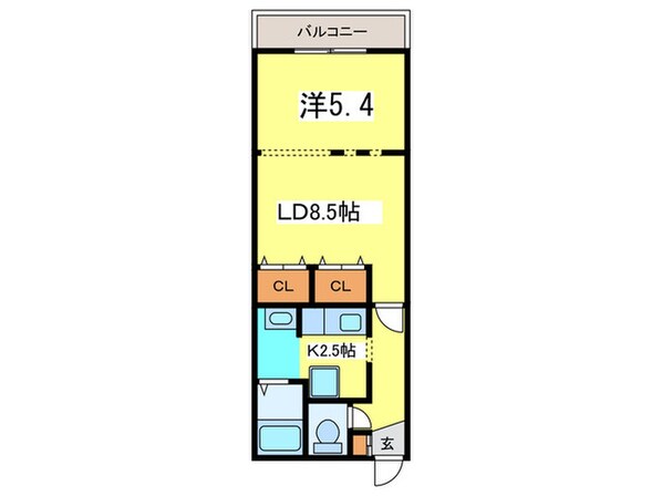 ＺＥＳＴＹ医大前の物件間取画像